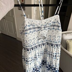 Target Blue and White Sundress with Peephole